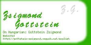 zsigmond gottstein business card